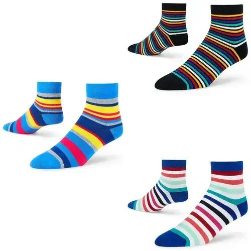 DYNAMOCKS Men's and Women's Combed Cotton Ankle Length Socks (Pack of 6) (Multicolour, Free Size)_Happy_Pug_Aliens_Paws_Leopard_Zebra