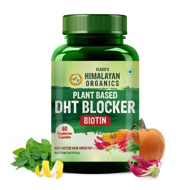 Himalayan Organics Plant Based DHT Blocker | Nettle Extract | 60 Veg Capsules