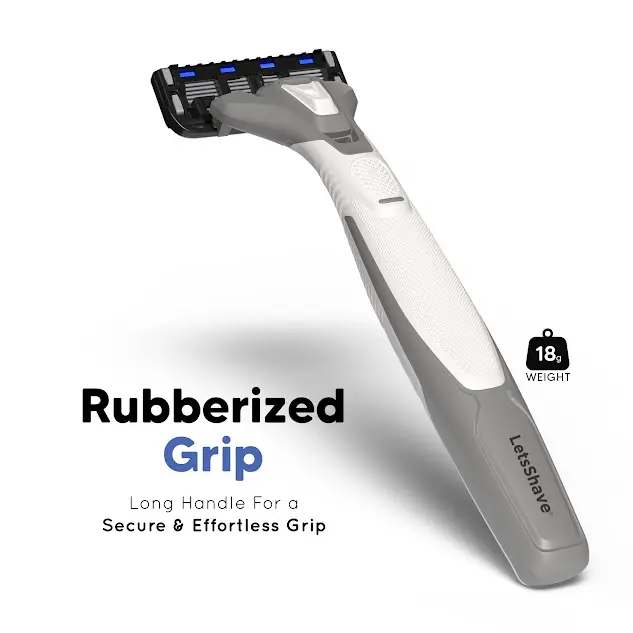 LetsShave Pro 6 Premium Portable Shaving Razor For Men With Free Transparent Shave Gel