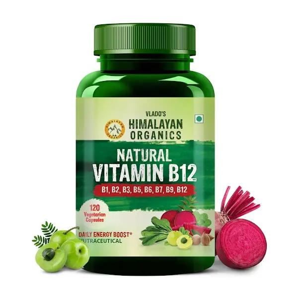 Vlado's Himalayan Organics Plant Based Vitamin B12 Natural- 120 Veg Capsules