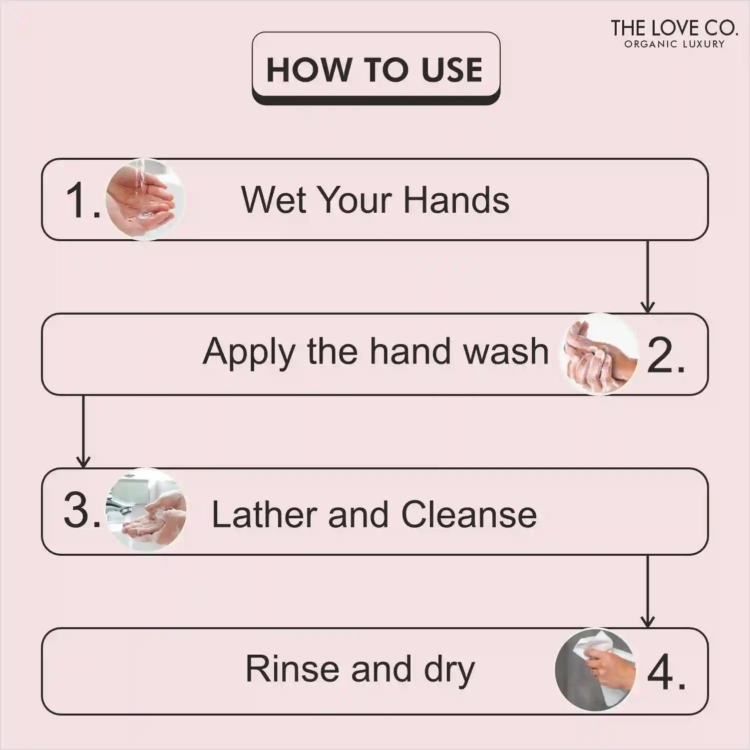 THE LOVE CO. Rose Hand Wash For Moisturized Hand - 300ml