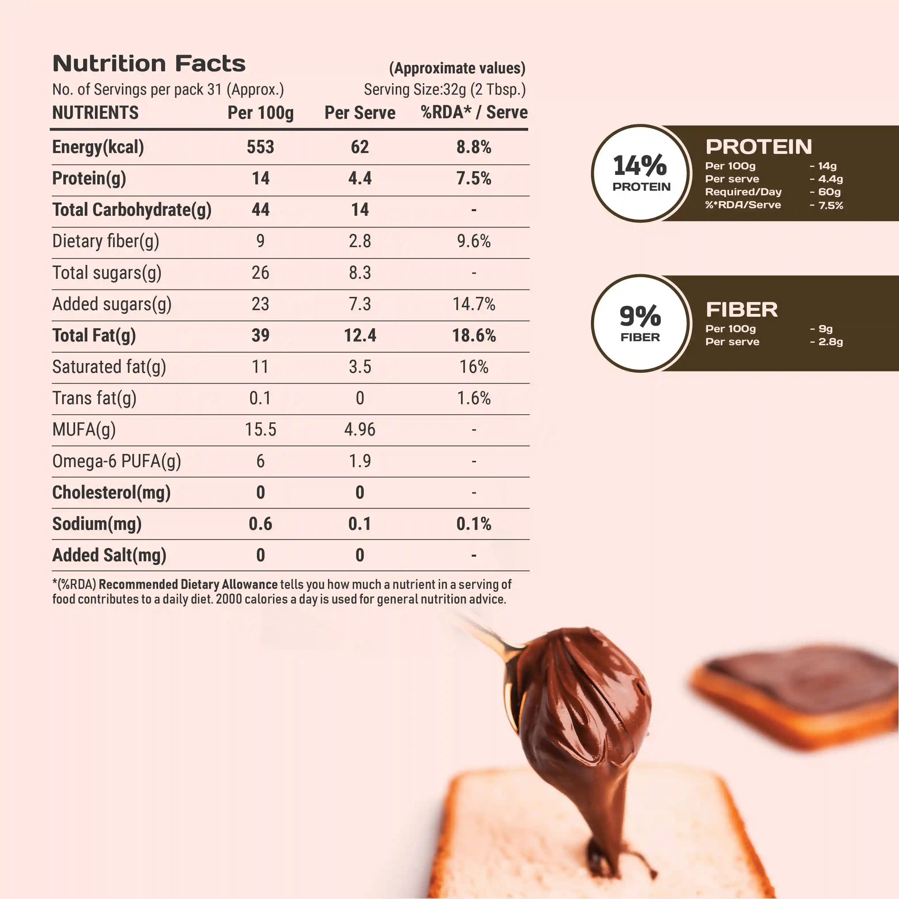 Pintola Almond Butter Dark Chocolate Crunchy 350g