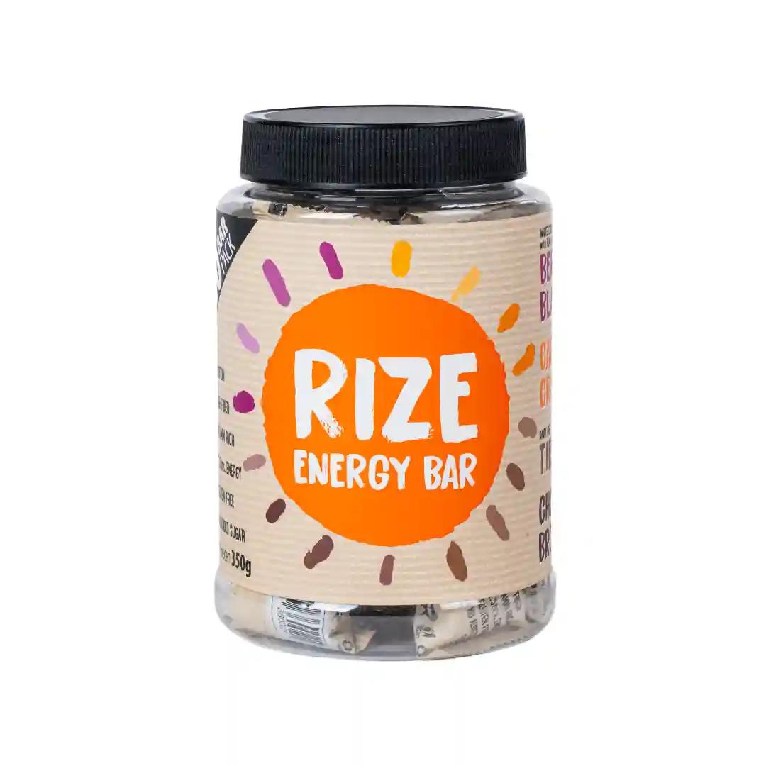 RIZE Energy Bar | As Seen on Shark Tank India| Assorted Jar of 10 Bars, 6g Protein Bar Caffeinated Bars for Post Work Out Snack, High Protein Bar with No Added Sugar, Gluten Free Healthy Snack