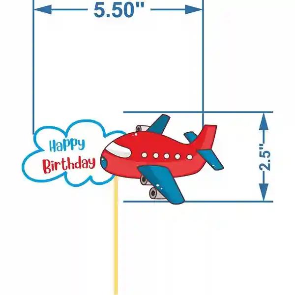 Aeroplane Theme Cupcake Topper