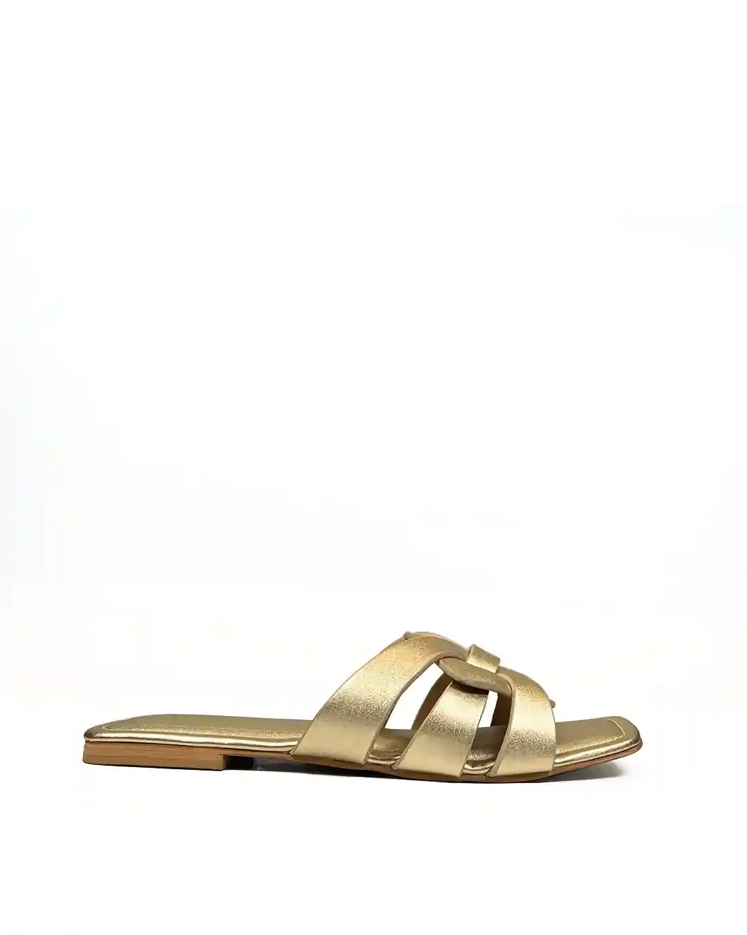 Sabrina Gold Flats For Women (Size - 35)