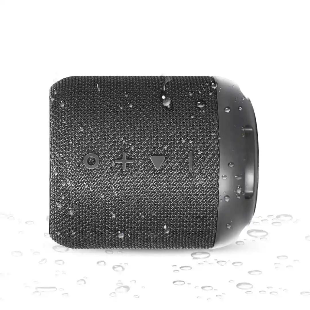 Portronics SoundDrum 10W Portable Bluetooth Stereo Speaker with Powerful Bass, Aux 3.5 mm, In-Built Mic, FM Radio, 6-7 Hrs Playtime(Black)