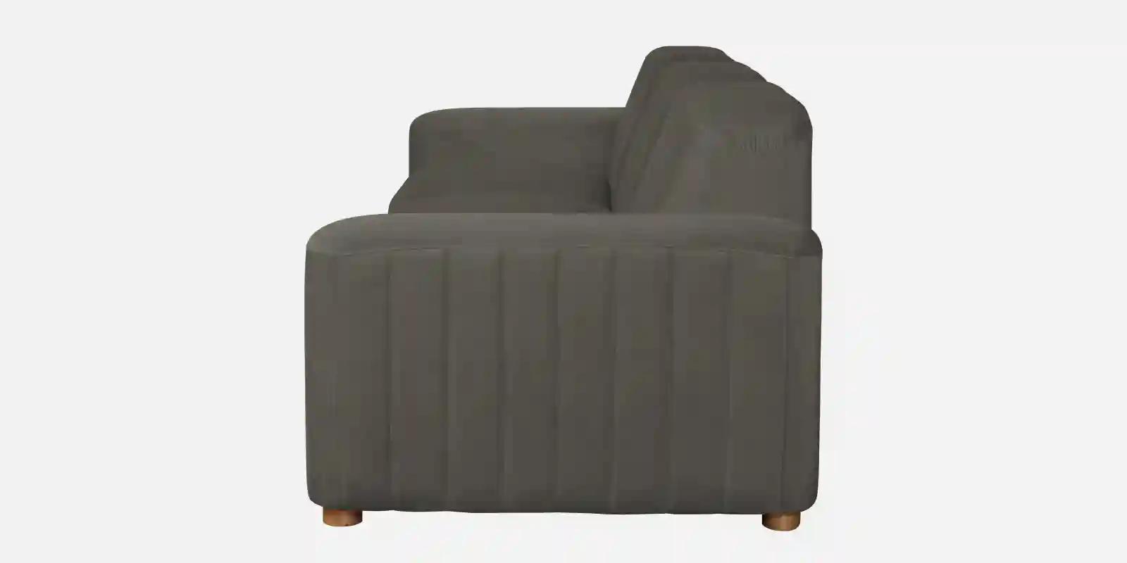 Pine Wood Polyester Fabric 3-Seater Sofa in Grey