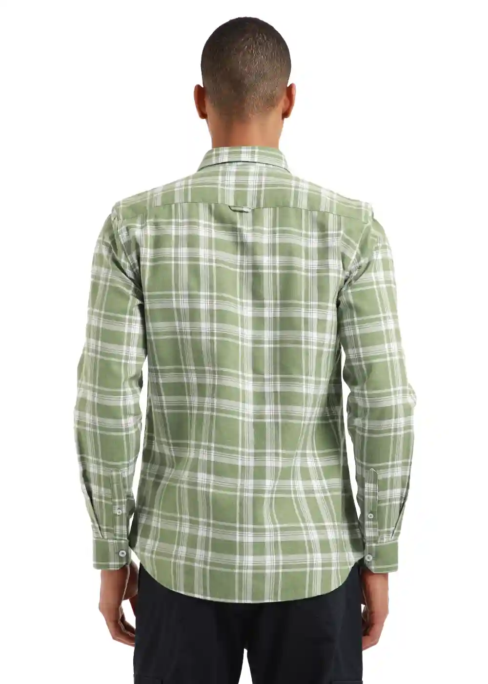 Banana Club Melange Light Green Check Shirt- (Small)