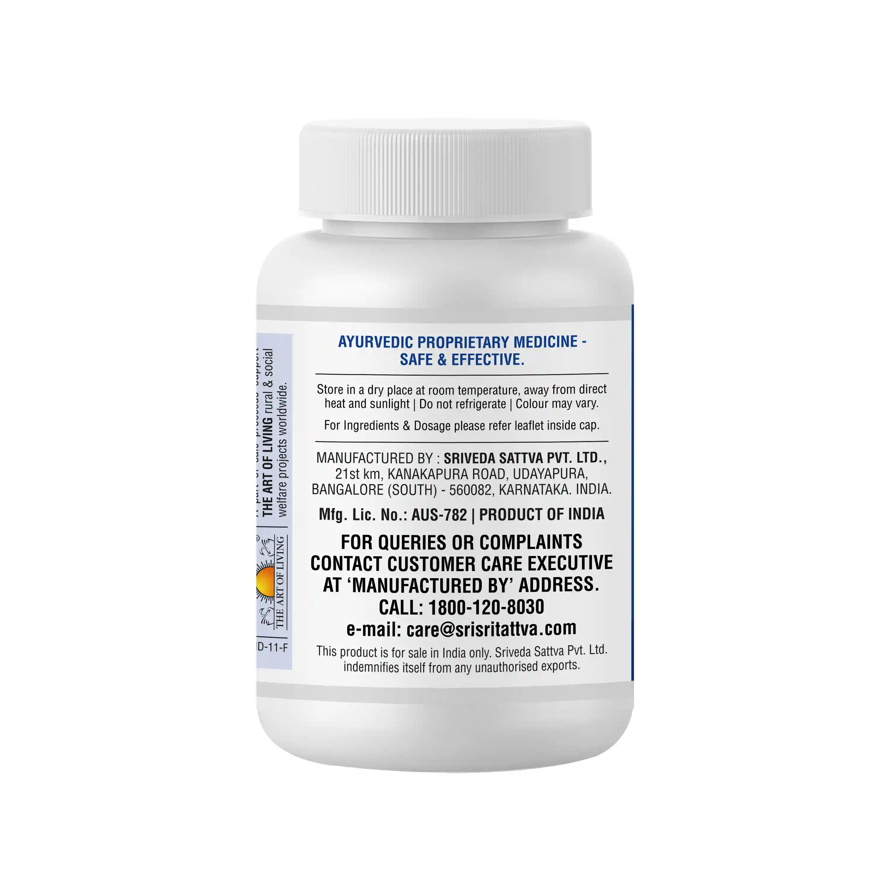 Sri Sri Tattva Oorja - Energizer, 60 Tabs | 500 Mg