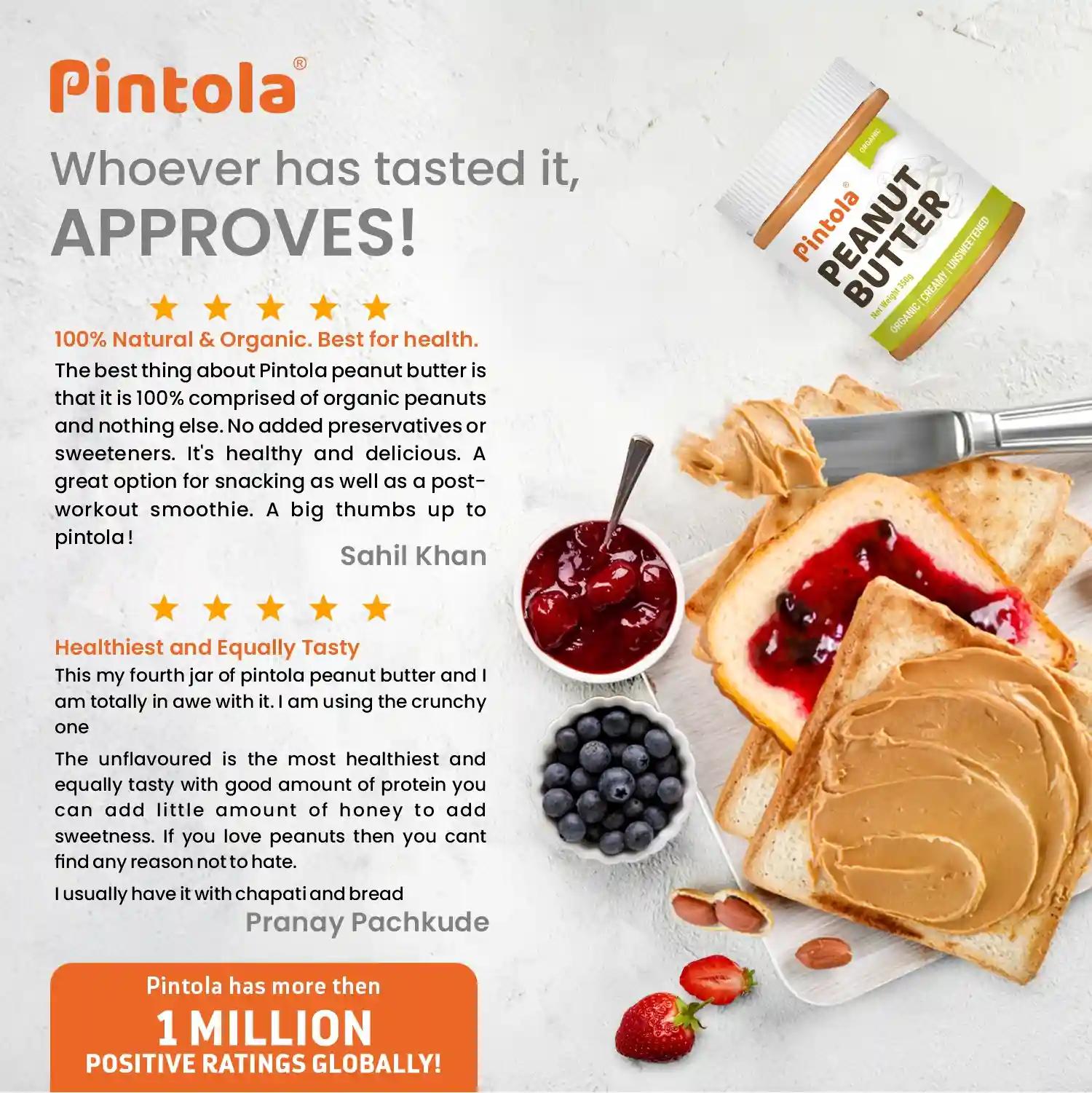 Pintola Organic PB Creamy 350g