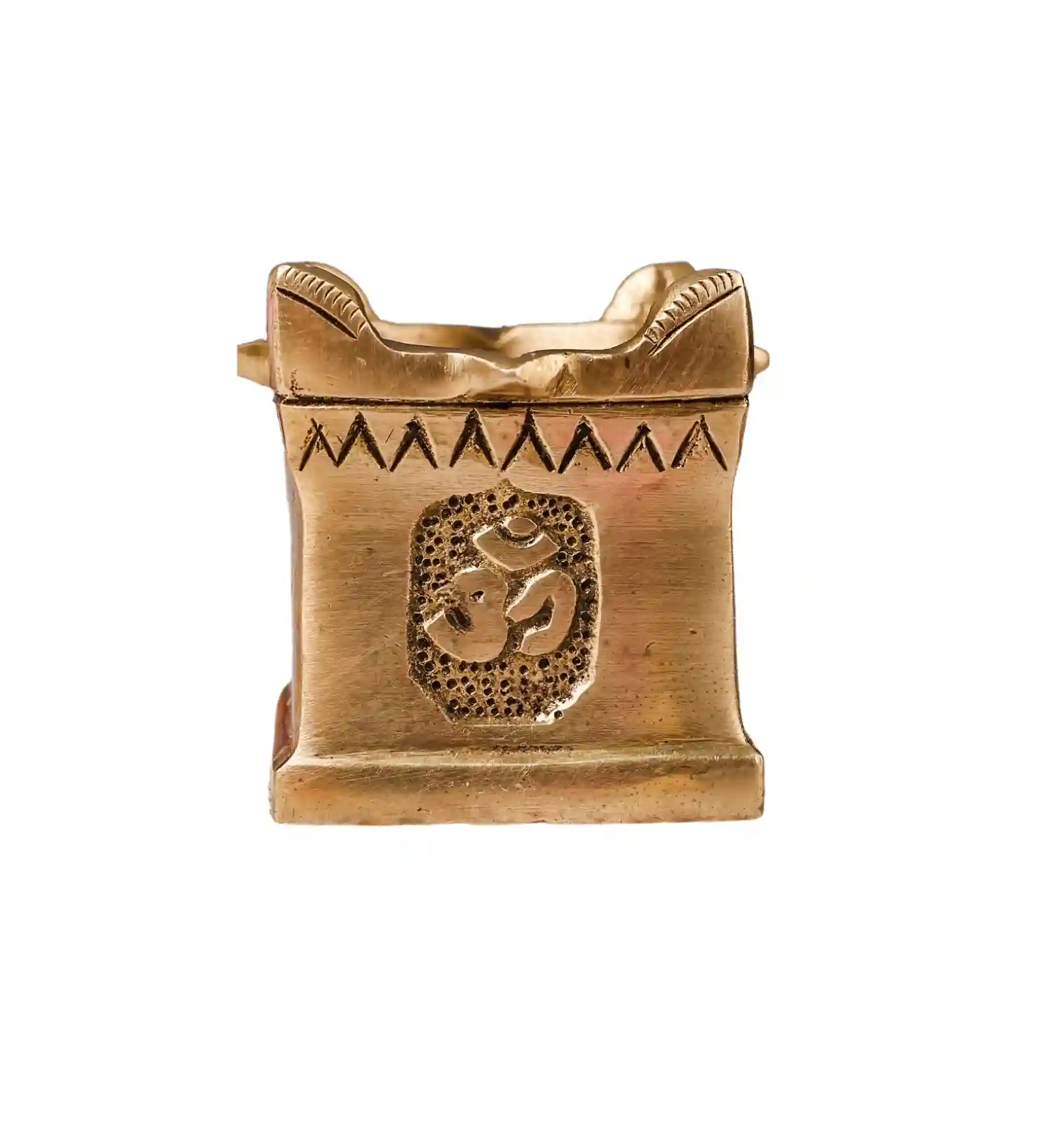 The Advitya Handcrafted Brass Tulsi Diya Oil Lamp
