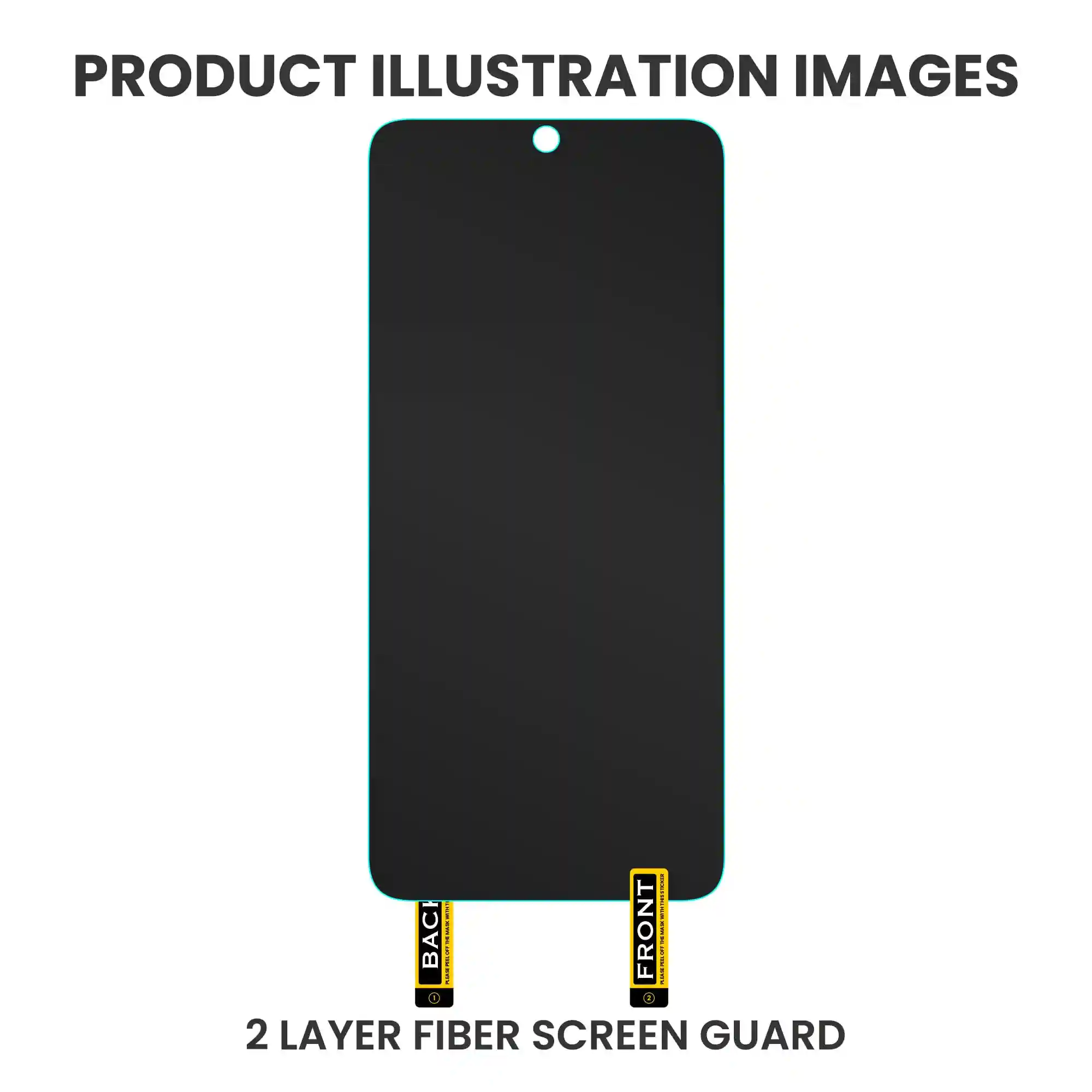FIRST MART Matte Screen Protector for Realme Narzo 60X 5G (6.72 Inch) Crystal Clear Impossible Fiber Case Friendly Protection with Easy Installation Kit| Matte Fiber
