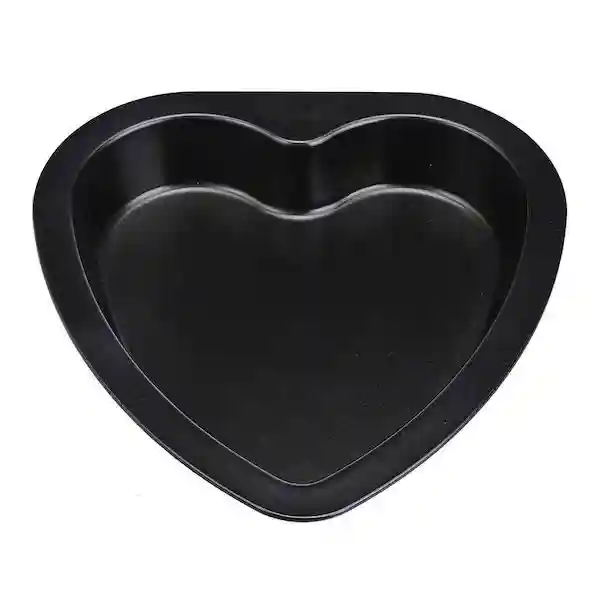 8 inch Heart Shape Non-Stick Cake Pans for Microwave Oven Cake Moulds - Black