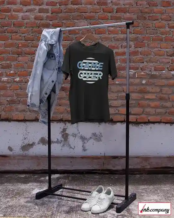 Confidently Conquer with 'Game Over' T-Shirt For Men - S