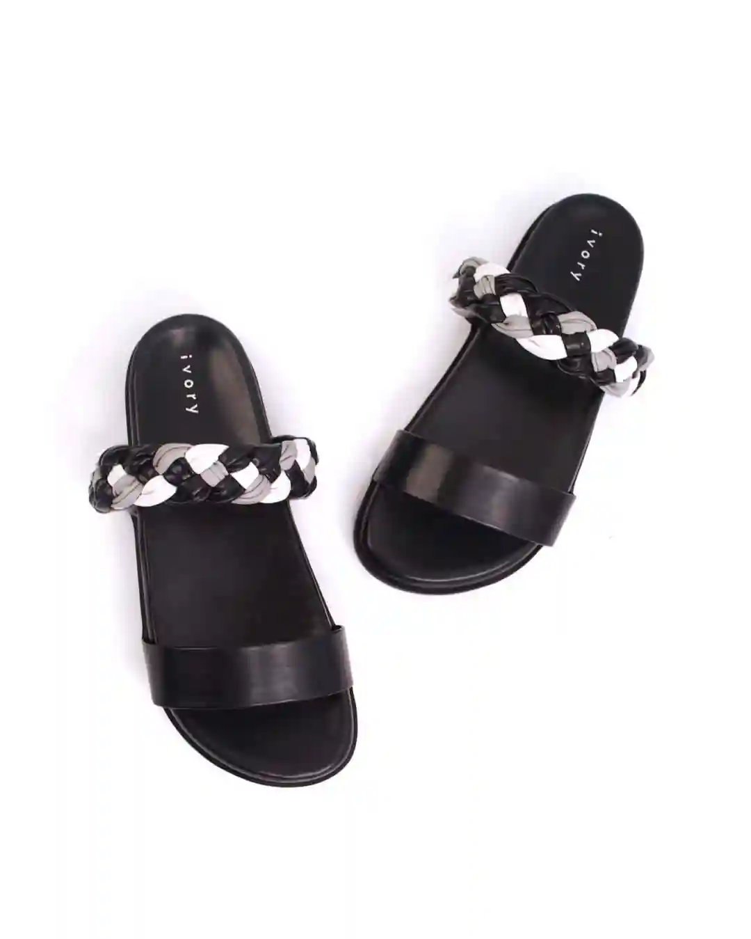 Liv Black Flats For Women (Size - 36)