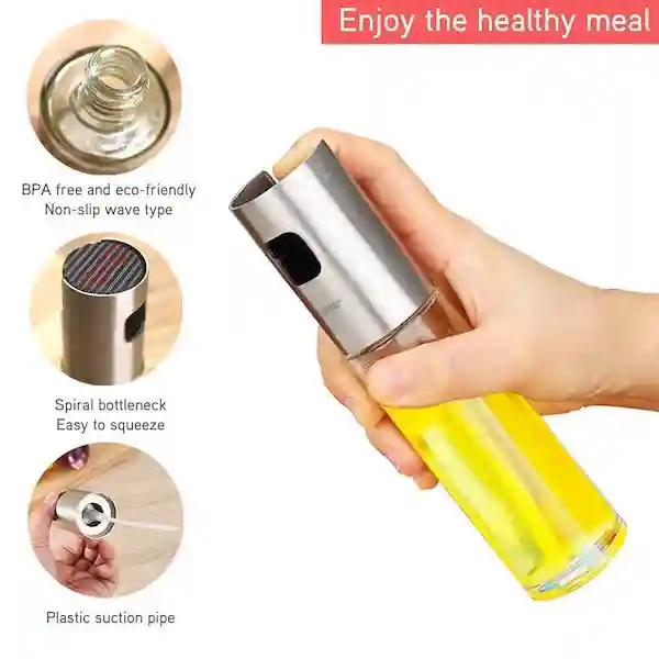 Food-Grade Glass Oil Spray Bottle