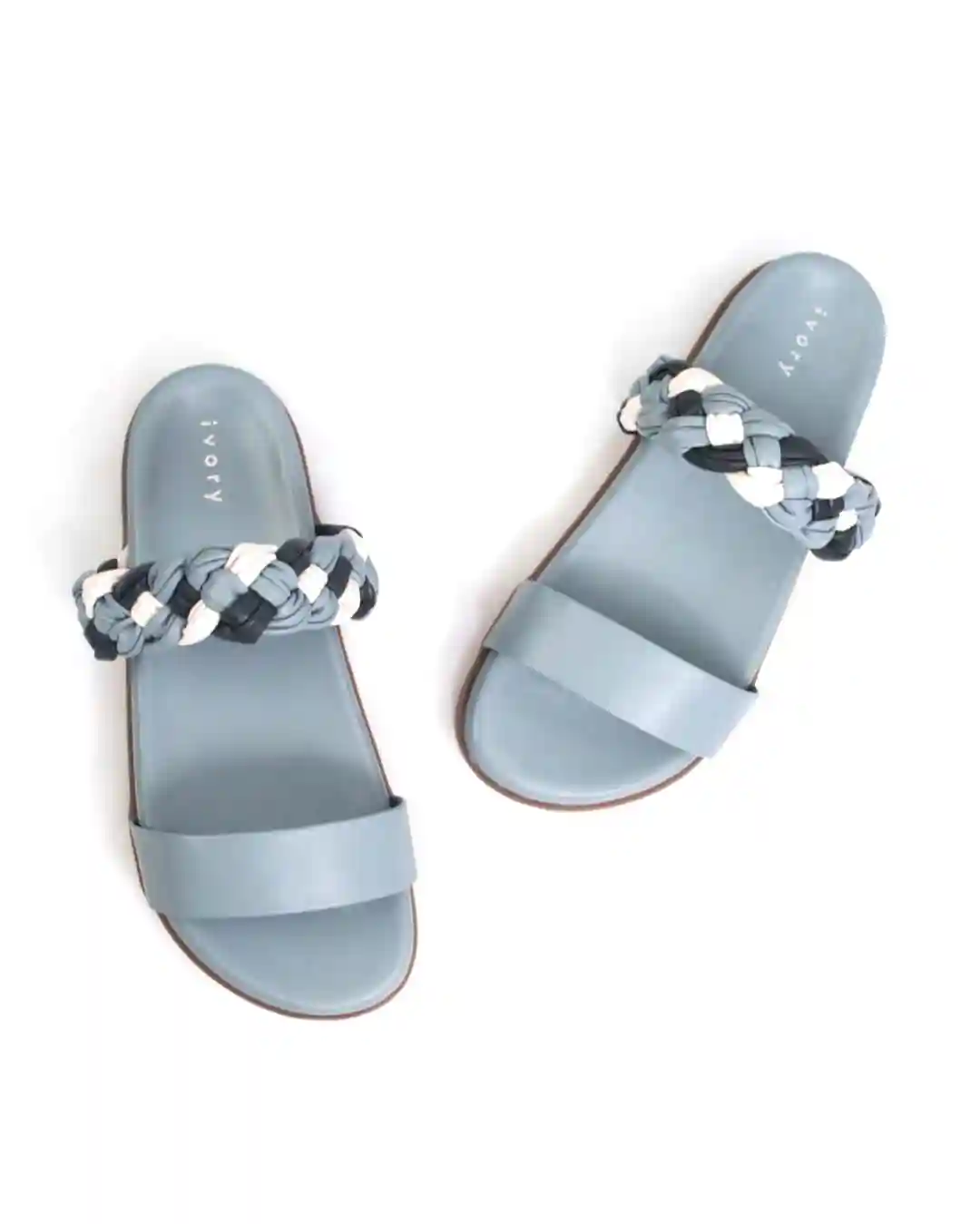 Liv Blue Flats For Women (Size - 36)