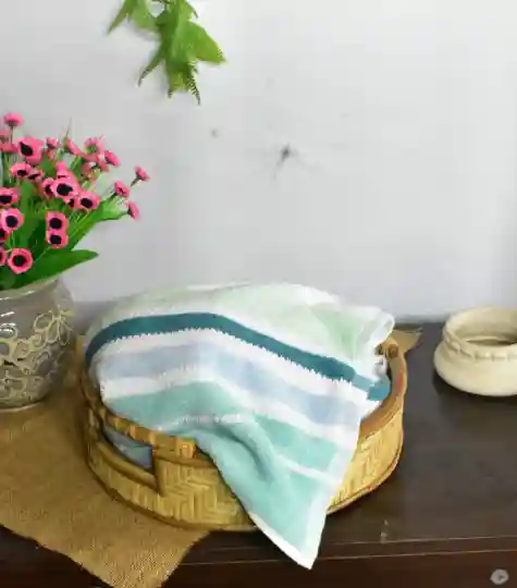 Cane Wood Round Basket