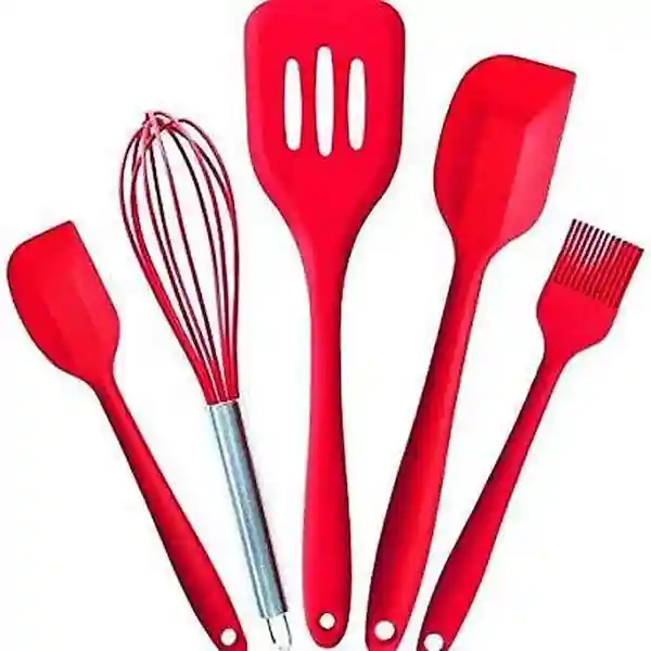 Perfect Pricee Cooking Spoon Spatula Silicone Non Stick Heat Resistant Kitchen Utensil Set