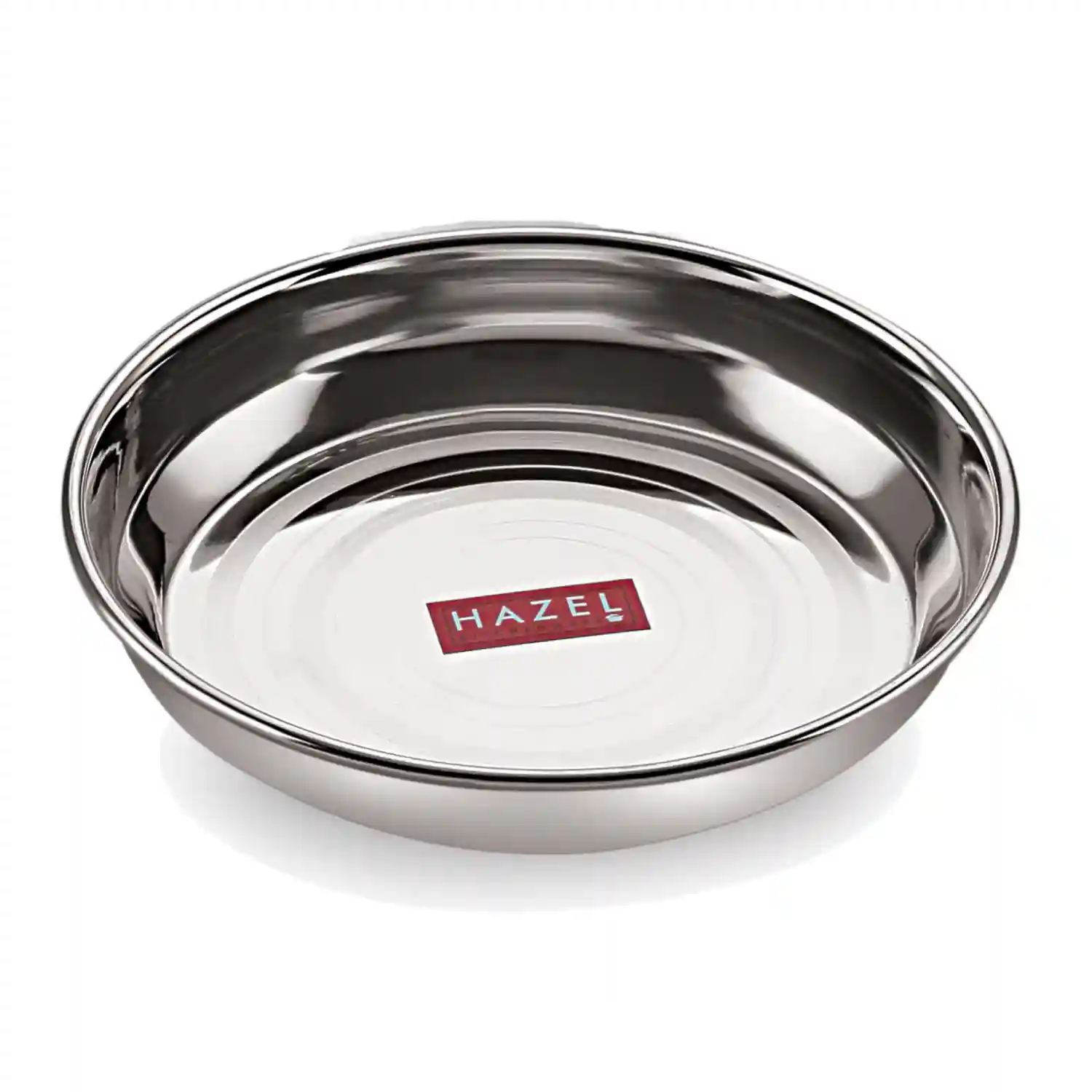 HAZEL Stainless Steel Plates Set | Small Steel Plates for Snacks | Breakfast Plates, 300 ML, Set of 3