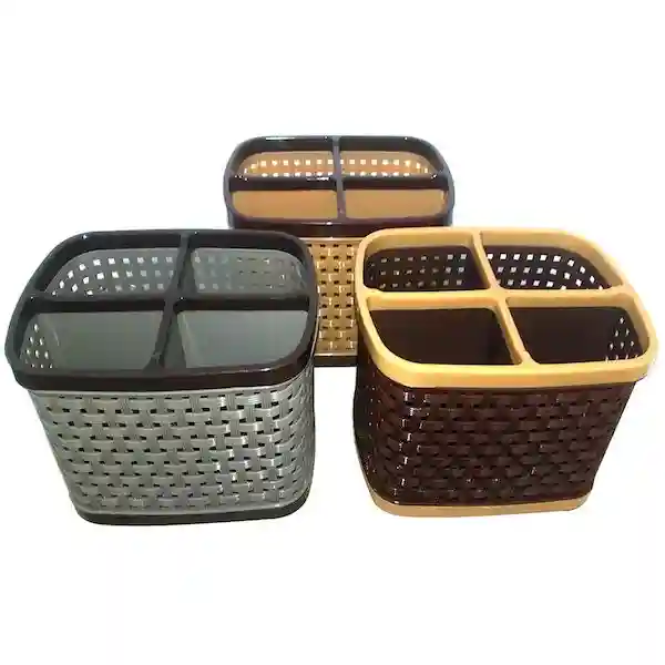 Multipurpose Plastic Kitchen Utensil Holder (Color Will be Sent as per Stock Availability)
