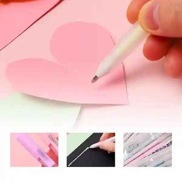 Kunya Neon Colors Liquid Glue Stick Pens with 1mm Pin Point, Mess Free Liquid Glue Pens for School going Children - 3 Pcs