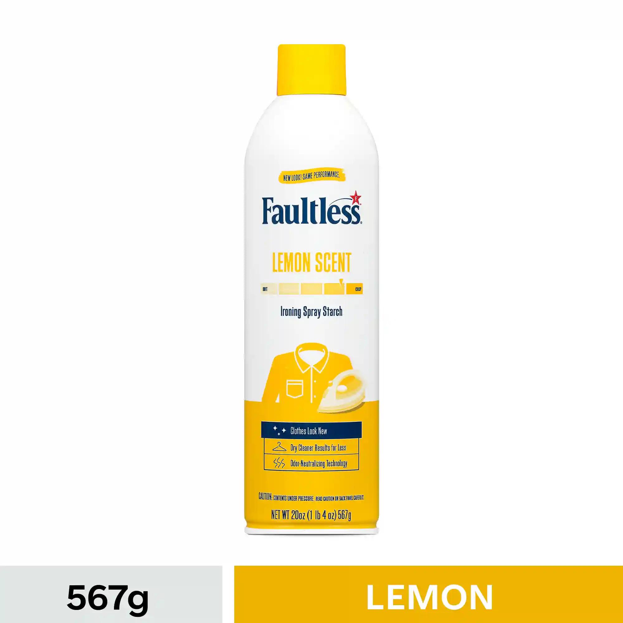 Faultless Lemon Scent Ironing Spray Starch 567g