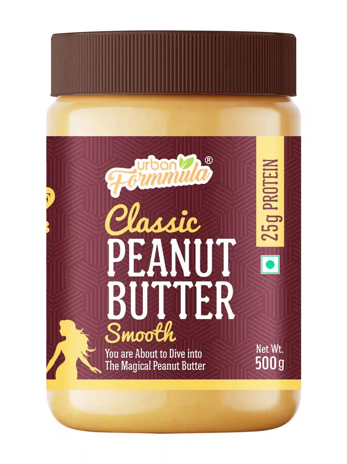 Classic Peanut Butter (Smooth) - 500 Gm (Pack of 1)