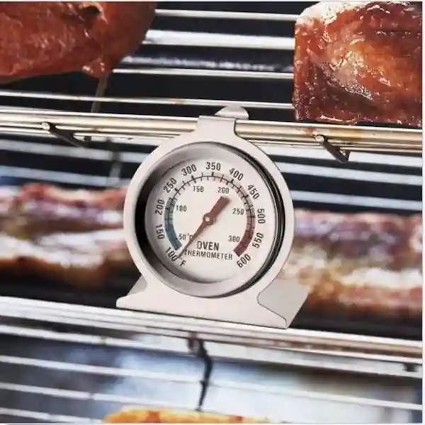 Kunya OVTH Stainless Steel Kitchen Oven Thermometer, 100 to 600 Degrees F Temperature Range (Silver)