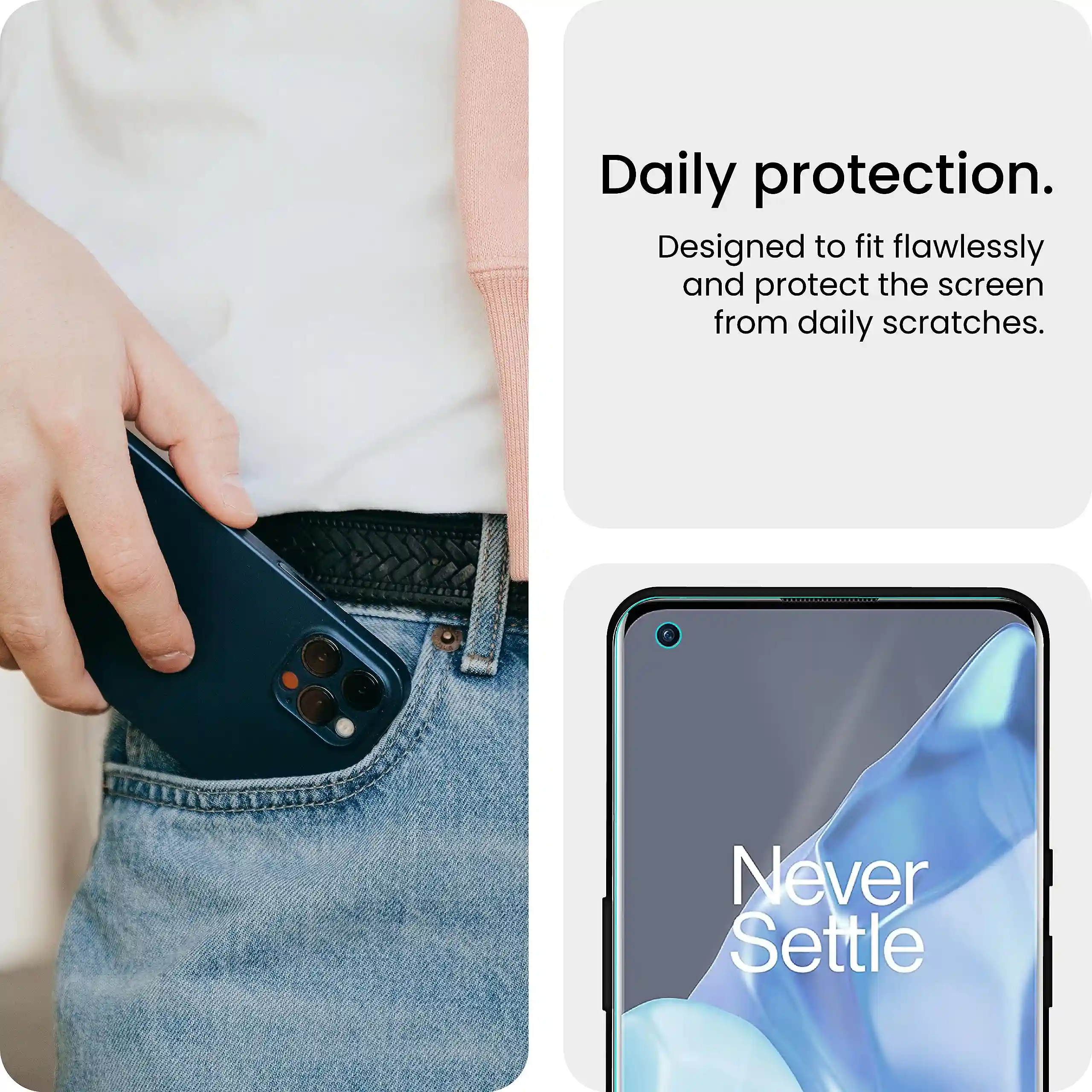 FIRST MART Screen Protector for OnePlus 9 Pro 5G - Nanofiber Unbreakable Membrane Case Friendly Full Edge to Edge Screen Coverage & Installation Kit (Gaming Clear)