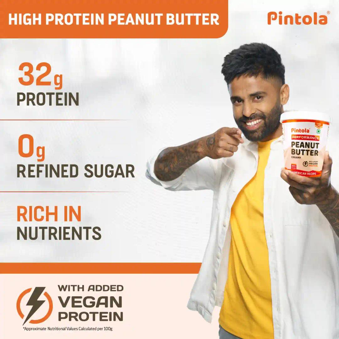 Pintola American Recipe Performance Series Peanut Butter (Crunchy) - 510g