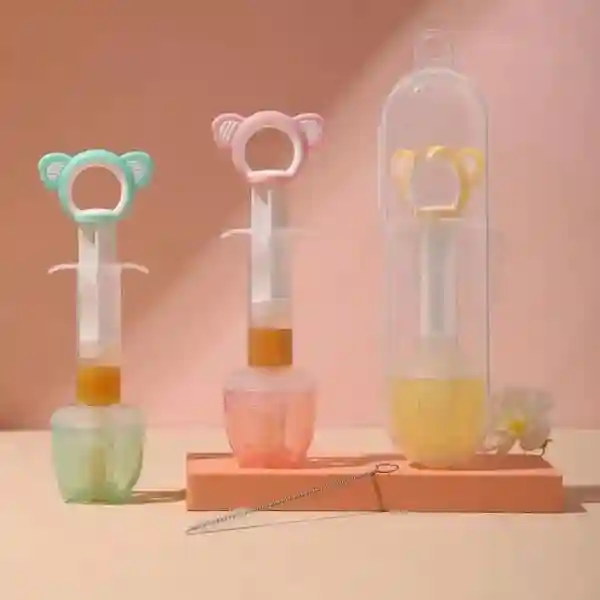 Ji and Ja Soft Silicone Baby Medicine Dispenser Feeder | Dropper for Baby, BPA Free Medicine Dropper with Protective Case