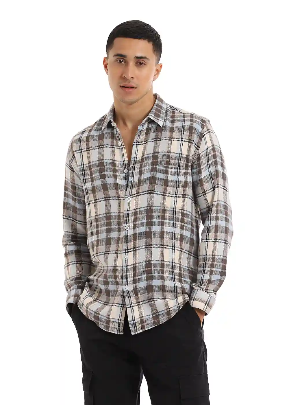 Banana Club Waffle Dobby Mud Brown- (Small)