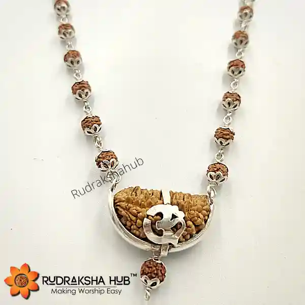 1 Mukhi Rudraksha Pure Silver Mala