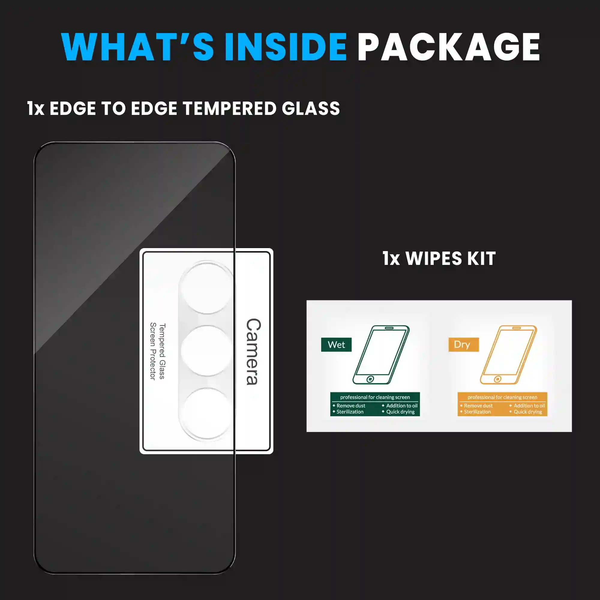FIRST MART Tempered Glass and Camera Lens for Samsung Galaxy S24 5G with Edge to Edge Screen Coverage and Easy Installation | Black