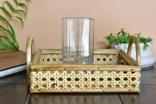 Rattan Square Gifting Tray