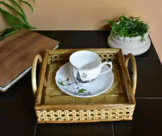 Rattan Square Gifting Tray