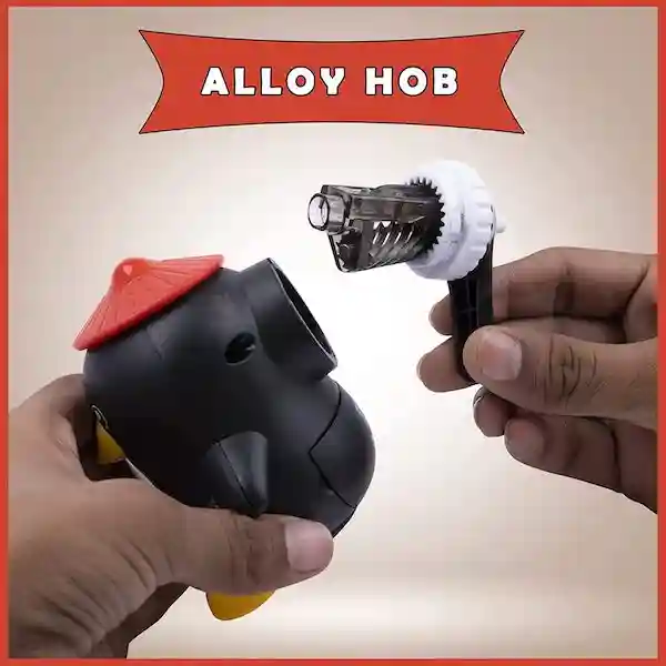 Kunya Penguin Shaped Pencil Sharpener For Kids - Multicolor