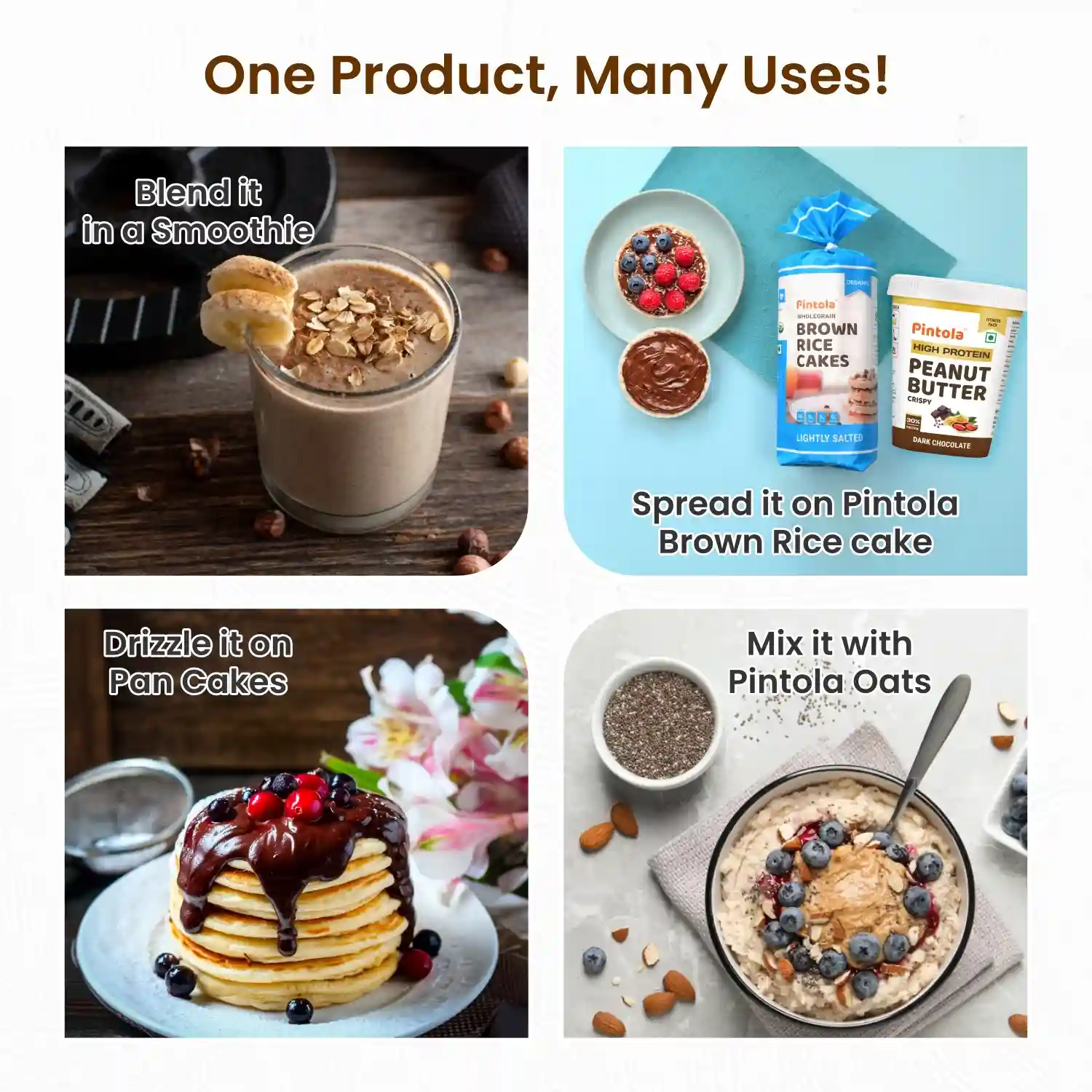 Pintola HIGH Protein DARK Chocolate Peanut Butter (Crispy, 510g)
