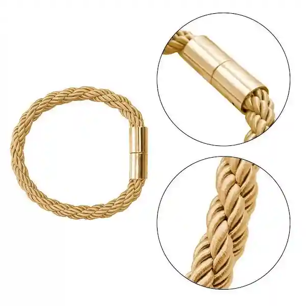 Kunya Magnetic Curtain Tie Backs Clips Curtain Buckles Holdbacks Binding Weaving Tie Band for Home Office Decor (Random Color)