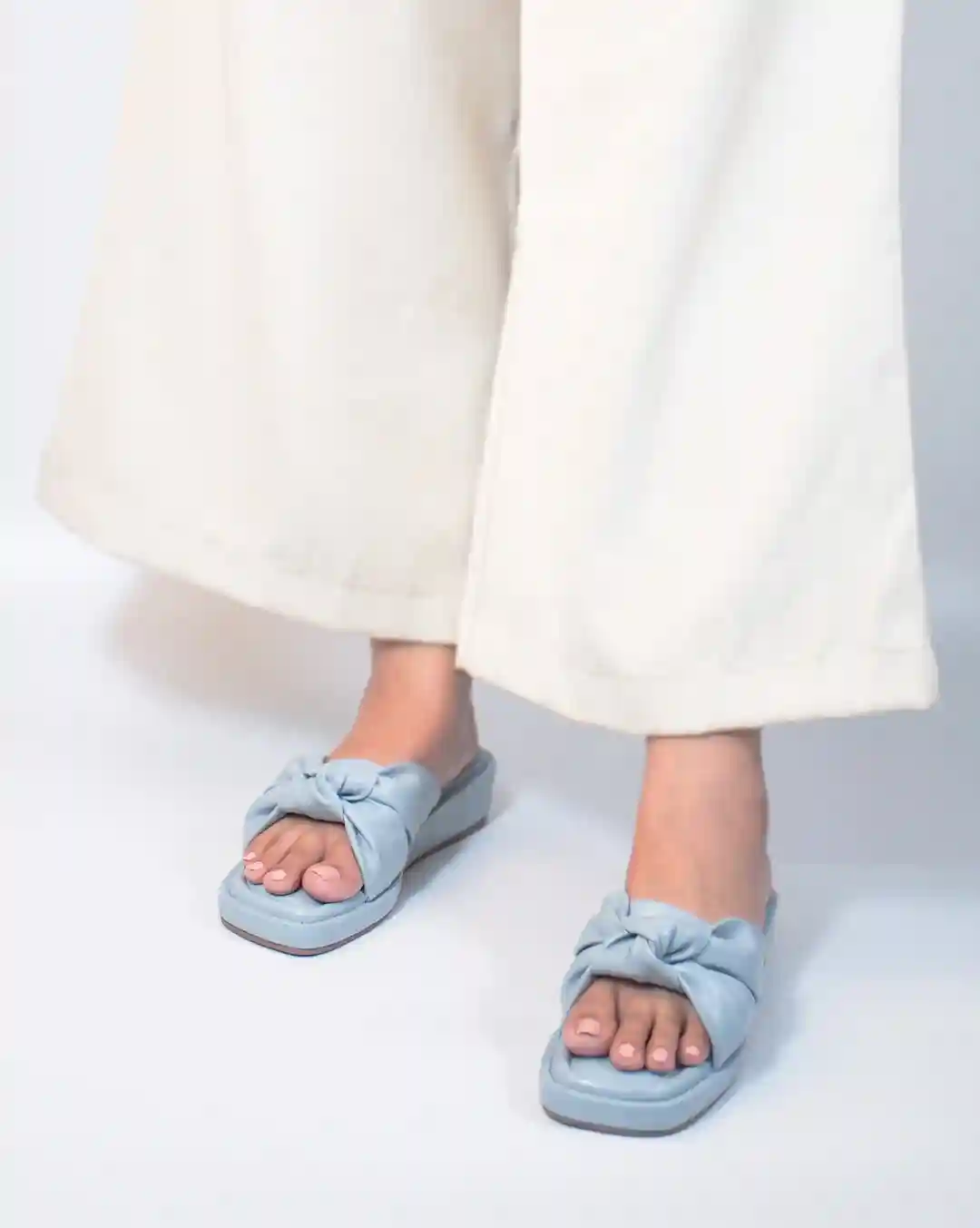 Jocelyn Blue Flats For Women (Size - 35)