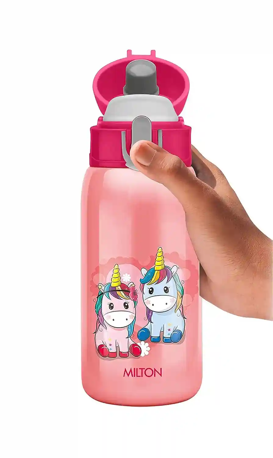 Milton Jolly Thermosteel Sipper Water Bottle (300 ml, Pink)