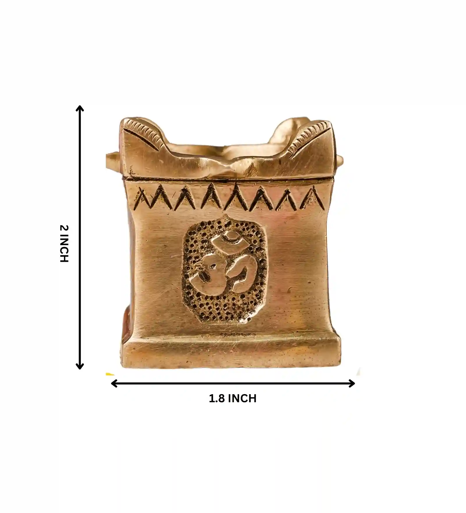 The Advitya Handcrafted Brass Tulsi Diya Oil Lamp