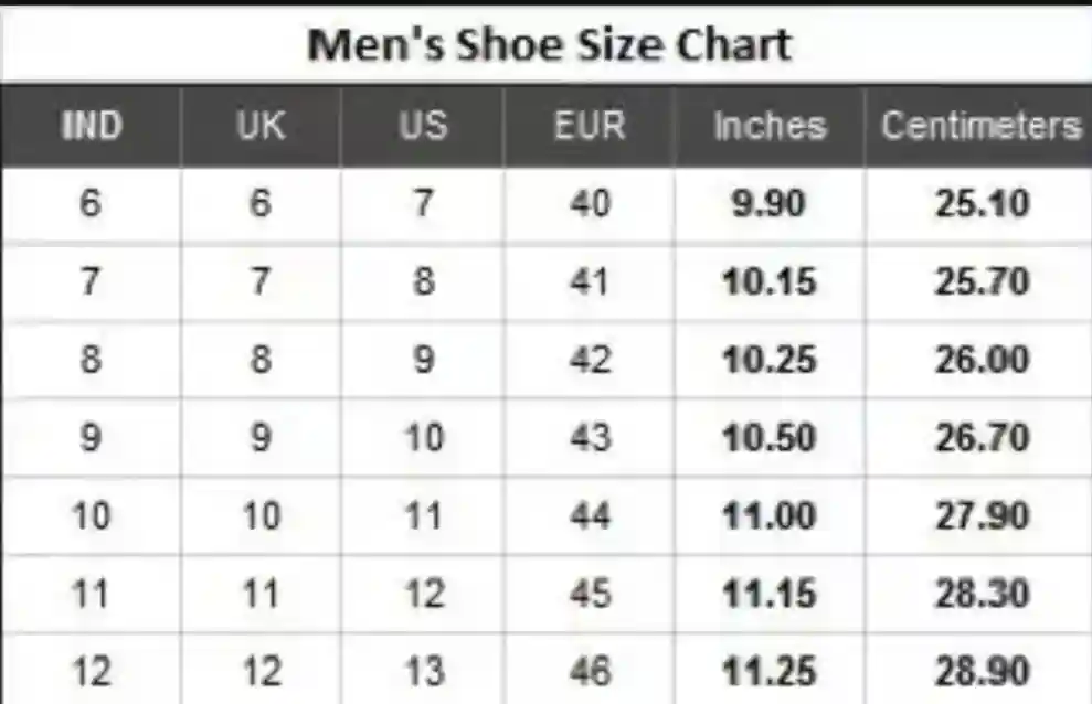 Sport Shoes For Men Black - Size 6