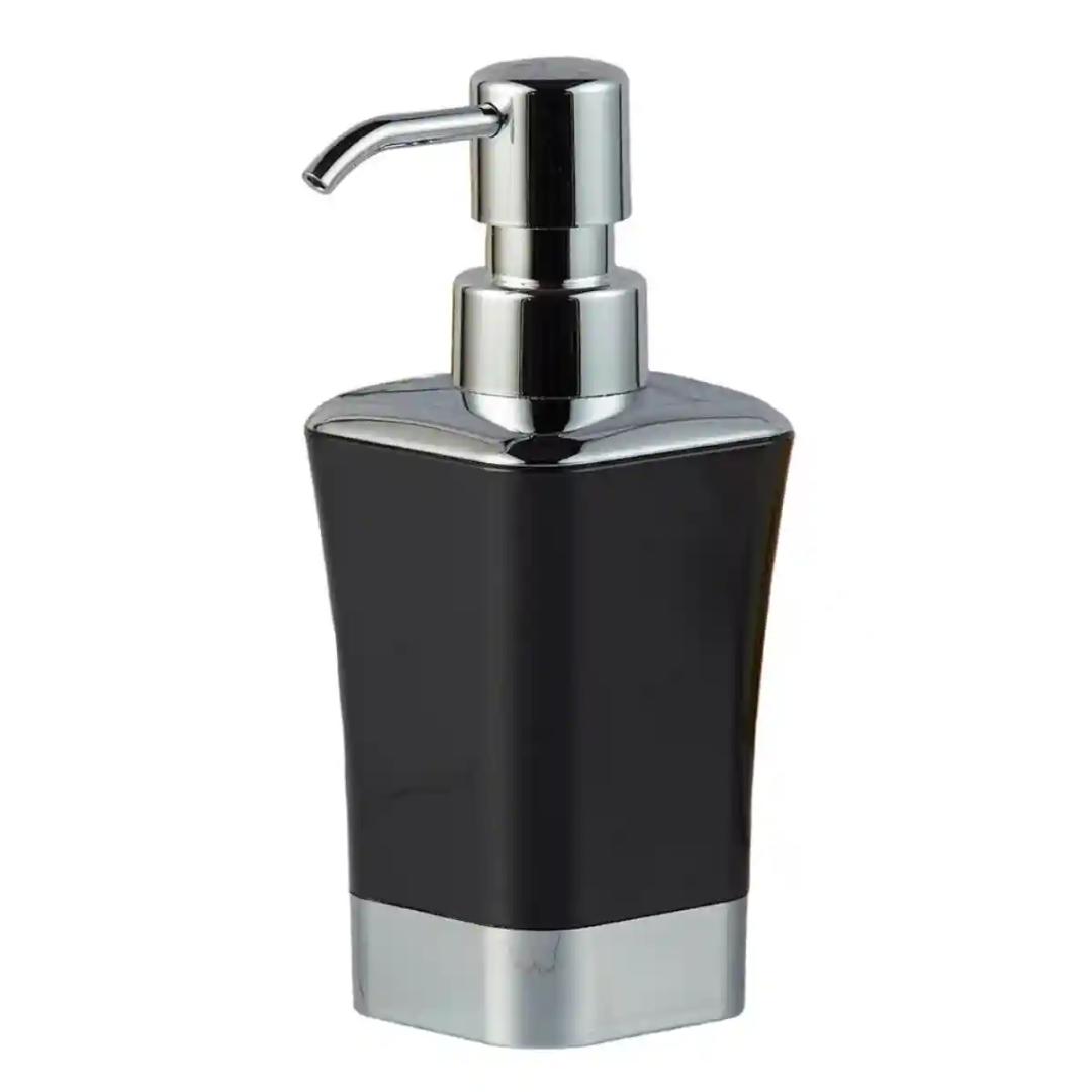 Kookee Acrylic Liquid Handwash Soap Dispenser pump for Bathroom, Hand wash refillable bottle for Kitchen wash basin, Set of 1 - Black (9946)