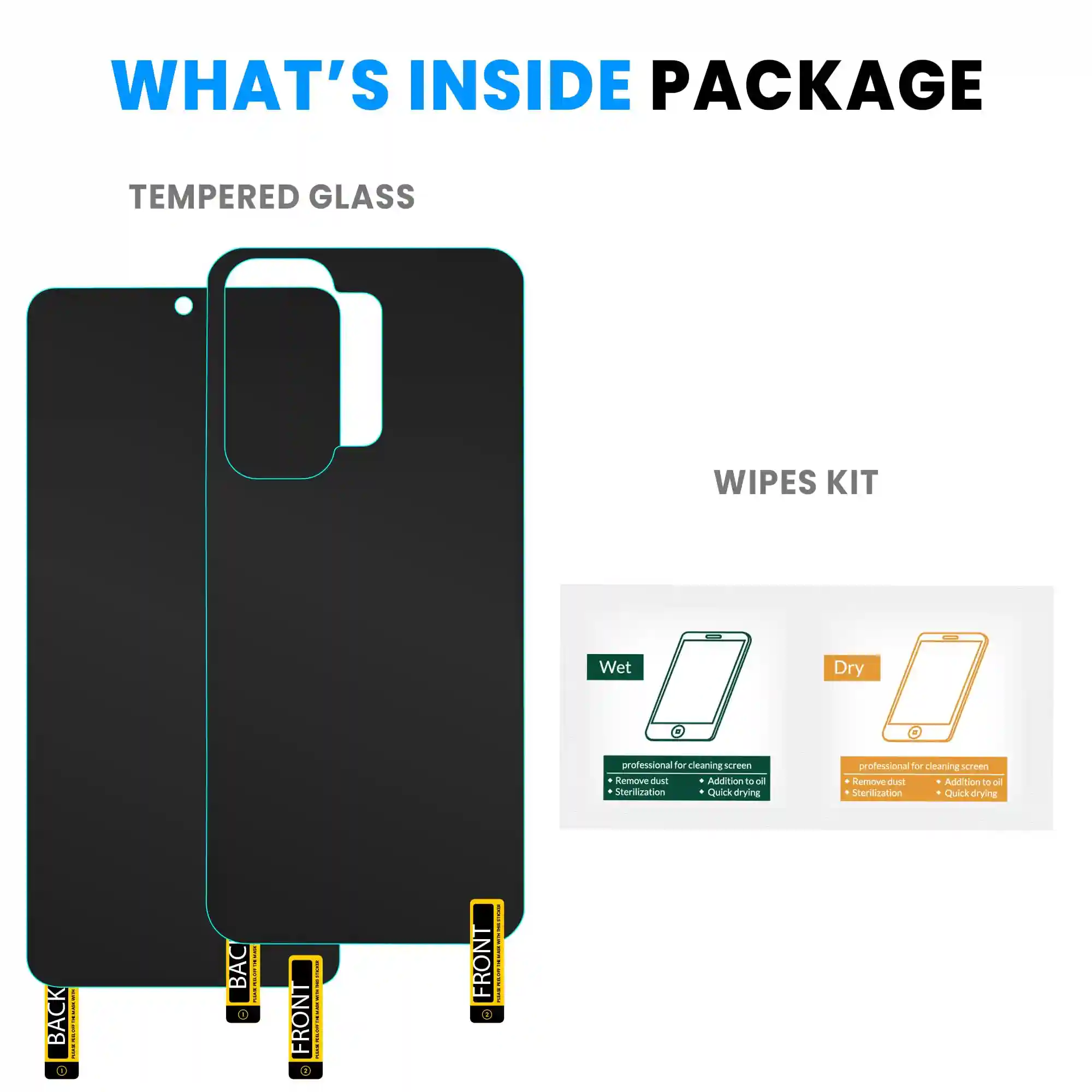 FIRST MART Screen Protector for OnePlus Nord 3 5G - Edge to Edge Front and Back 4 Layer Unbreakable Membrane - Case Friendly Screen Coverage & Installation Kit (Crystal Clear)
