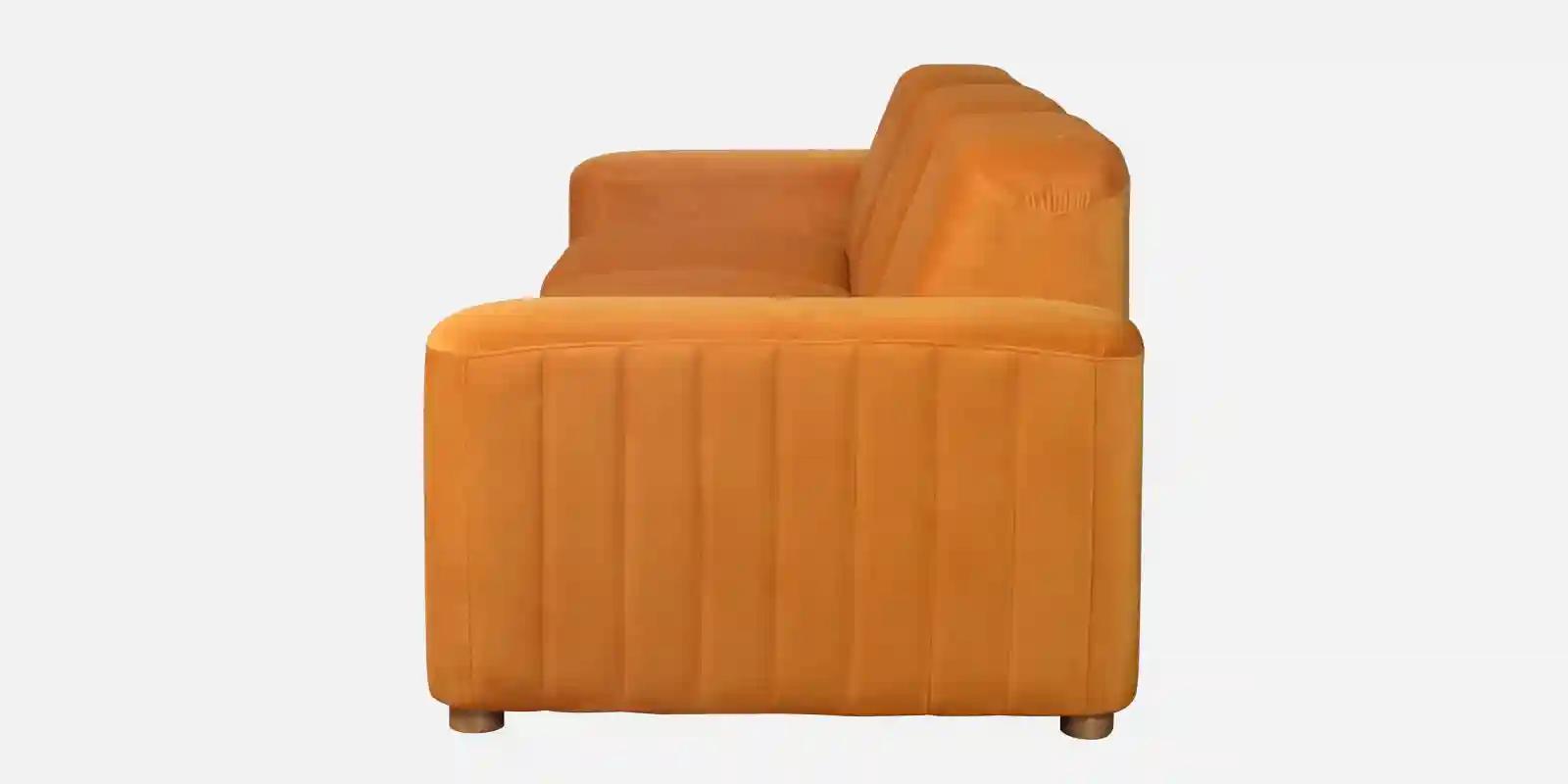 Pine Wood 3-Seater Sofa in Orange