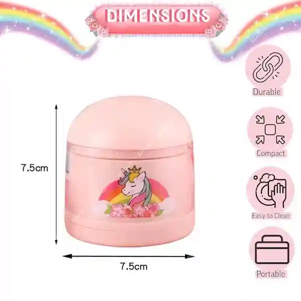 ELECART Unicorn Electric Pencil Sharpener Automatic Battery Operated Compact Colored Desktop Pencil Sharpener for 6-8mm Pencils