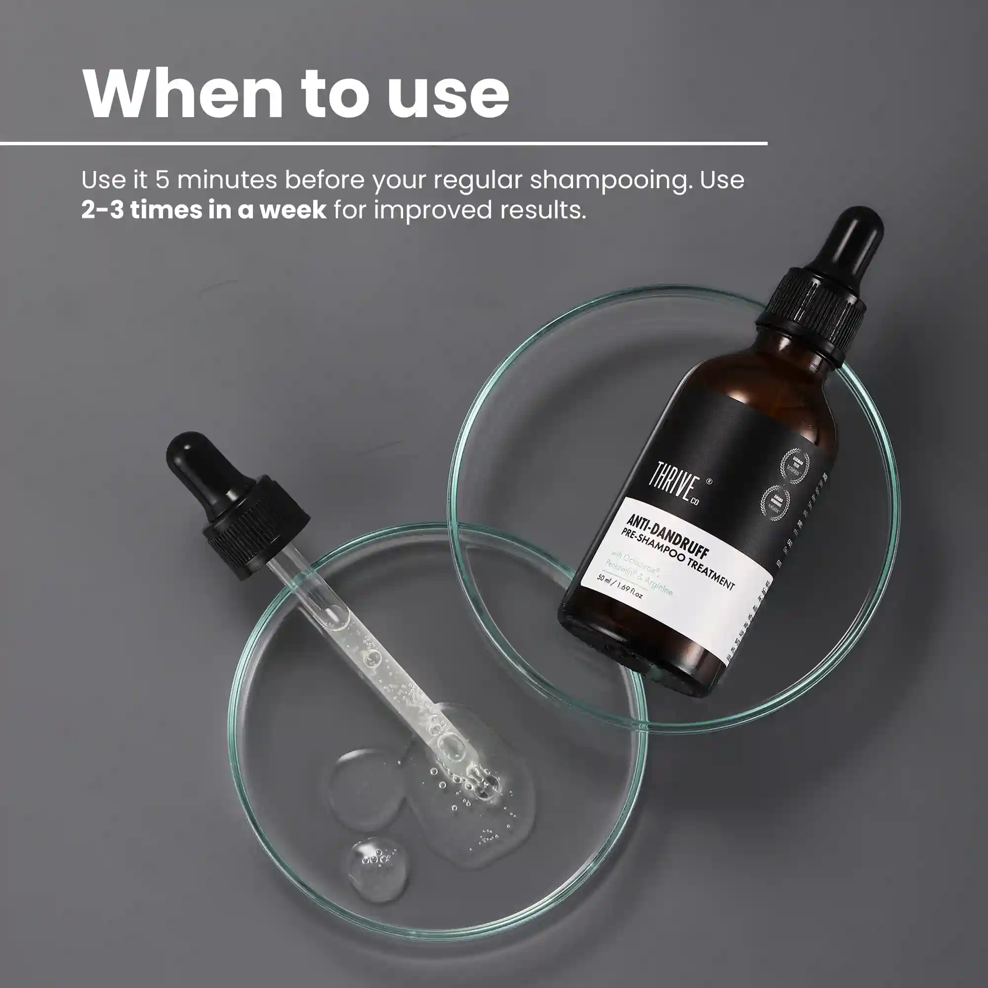 ThriveCo 'Less Dandruff, More Hair' Kit: Hair Growth Serum + Anti-Dandruff Pre-Shampoo Lotion