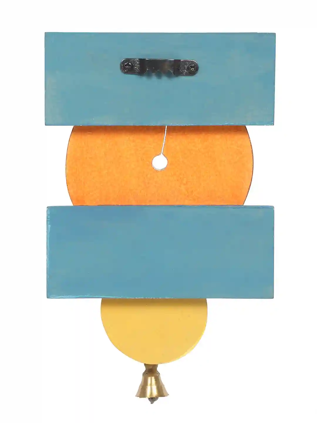 Shilpkara Madhubani Bird Handpainted Wooden Key Holder for Wall